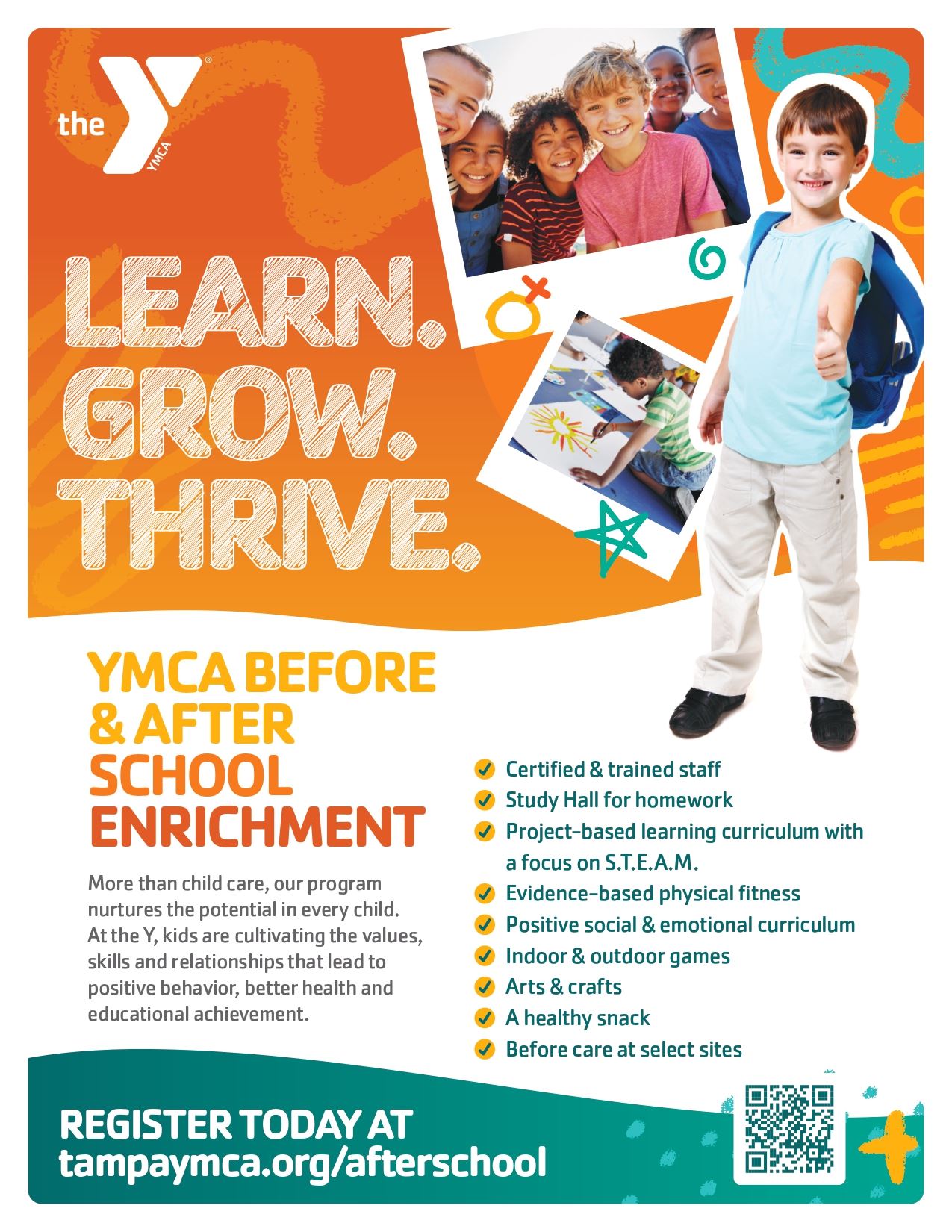  Decorative Flyer with link to join Tampa YMCA